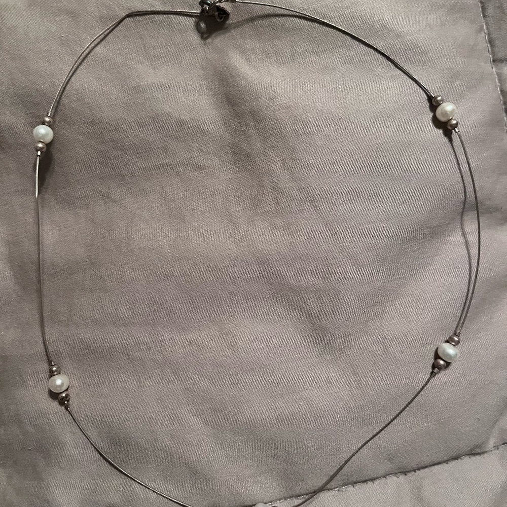 Silpada- Silver Pearl Necklace